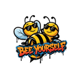 Bee Yourself Sticker — Stickatude UV-printed die-cut sticker