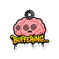 Buffering... Sticker — Stickatude UV-printed die-cut sticker