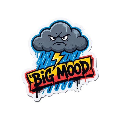 Big Mood Sticker — Stickatude UV-printed die-cut sticker