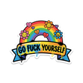 Go F*ck Yourself (Nicely) Sticker — Stickatude UV-printed die-cut sticker