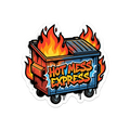 Hot Mess Express Sticker — Stickatude UV-printed die-cut sticker