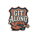 Git Along Sticker — Stickatude UV-printed window sticker
