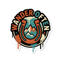 Wander Often Sticker — Stickatude UV-printed window sticker