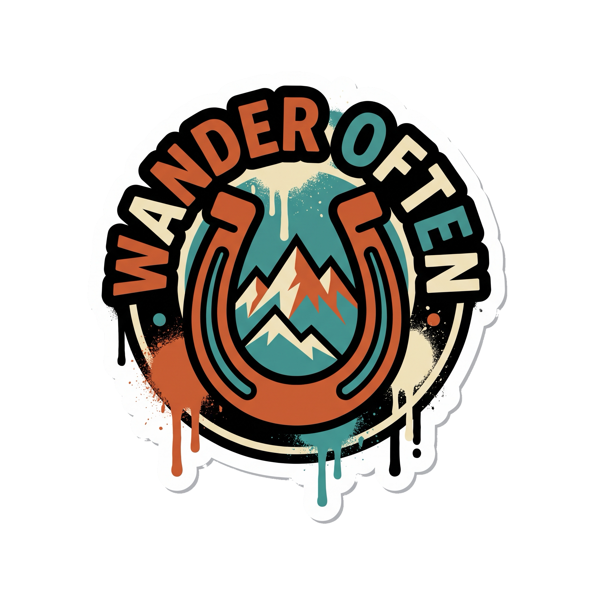 Wander Often Sticker — Stickatude UV-printed window sticker