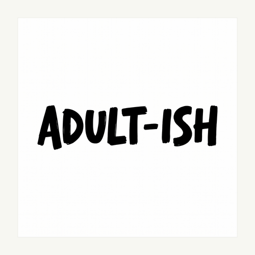 Adult-ish Mug Decal artwork