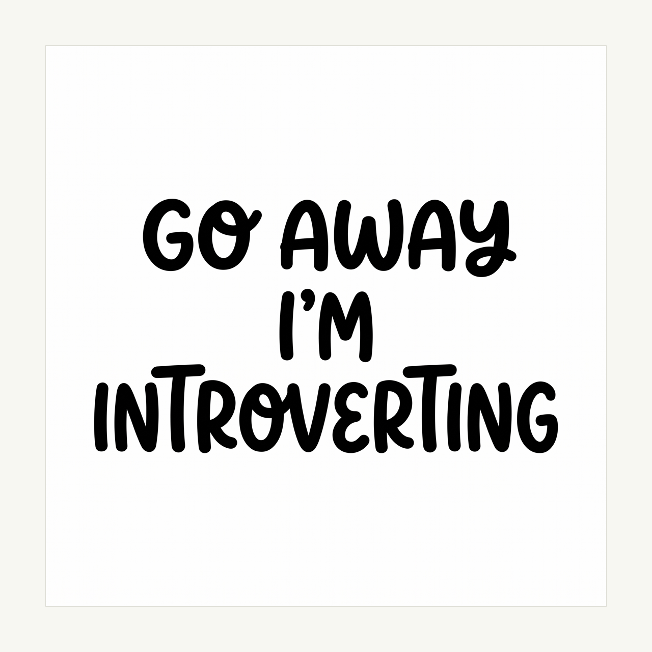 Introverting Mug Decal artwork