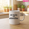 Introverting Mug Decal — Stickatude mug decal (decal only, mug not included)