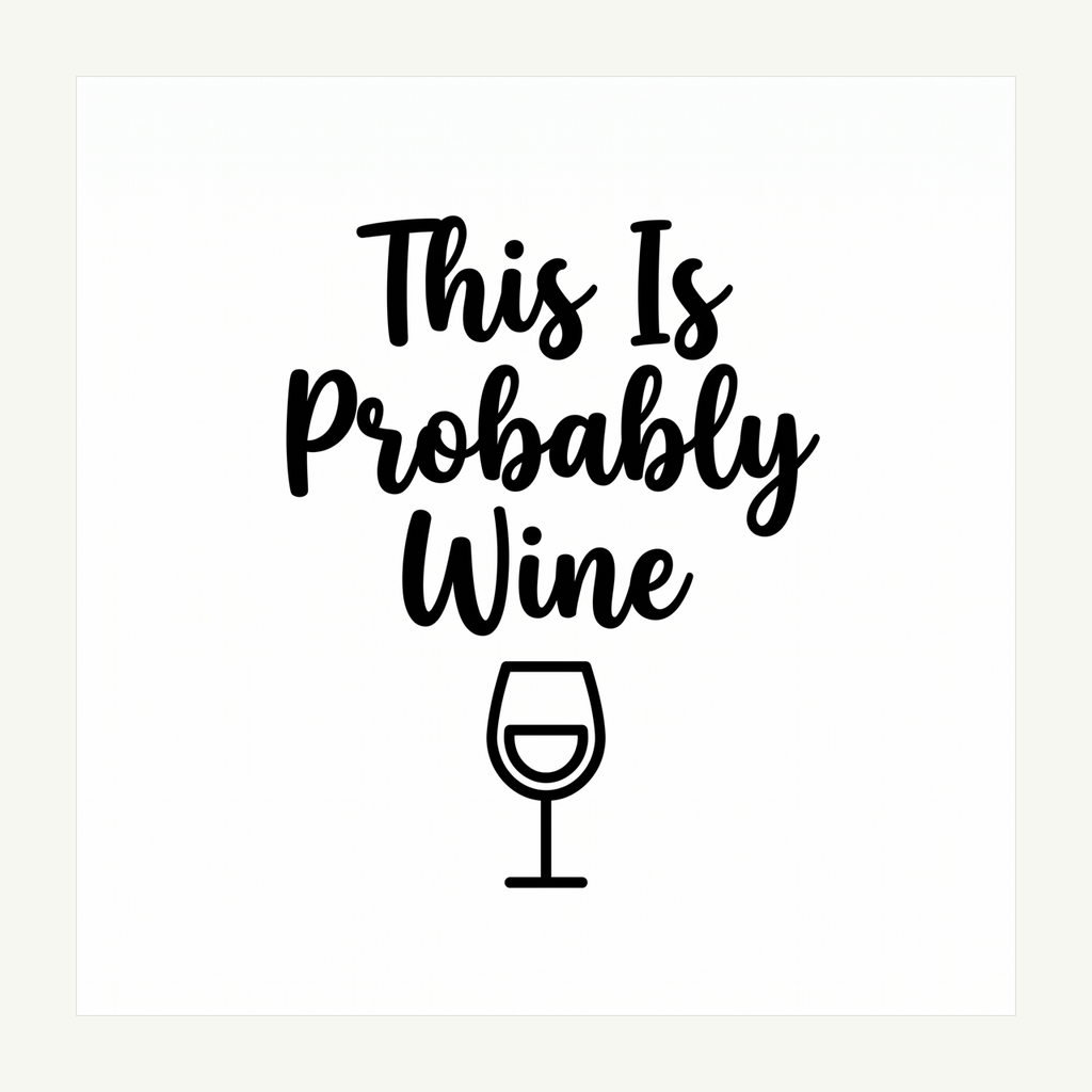Probably Wine Mug Decal artwork