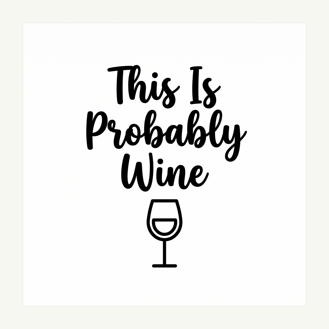 Probably Wine Mug Decal artwork
