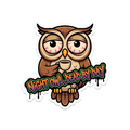 Night Owl Sticker — Stickatude UV-printed die-cut sticker