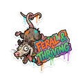 Feral & Thriving Sticker — Stickatude UV-printed die-cut sticker