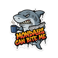 Mondays Can Bite Me Sticker — Stickatude UV-printed die-cut sticker