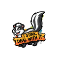 I Stink, Deal With It Sticker — Stickatude UV-printed die-cut sticker