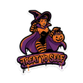 Treat Yo Self Halloween Sticker — Stickatude UV-printed die-cut Halloween sticker