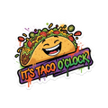 Taco O'Clock Sticker — Stickatude UV-printed die-cut sticker