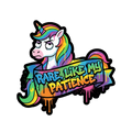 Rare Like My Patience Sticker — Stickatude UV-printed die-cut sticker