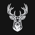Buck Decal — Stickatude white car-window decal