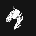 Horse Head Decal — Stickatude white car-window decal