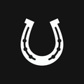 Horseshoe Decal — Stickatude white car-window decal