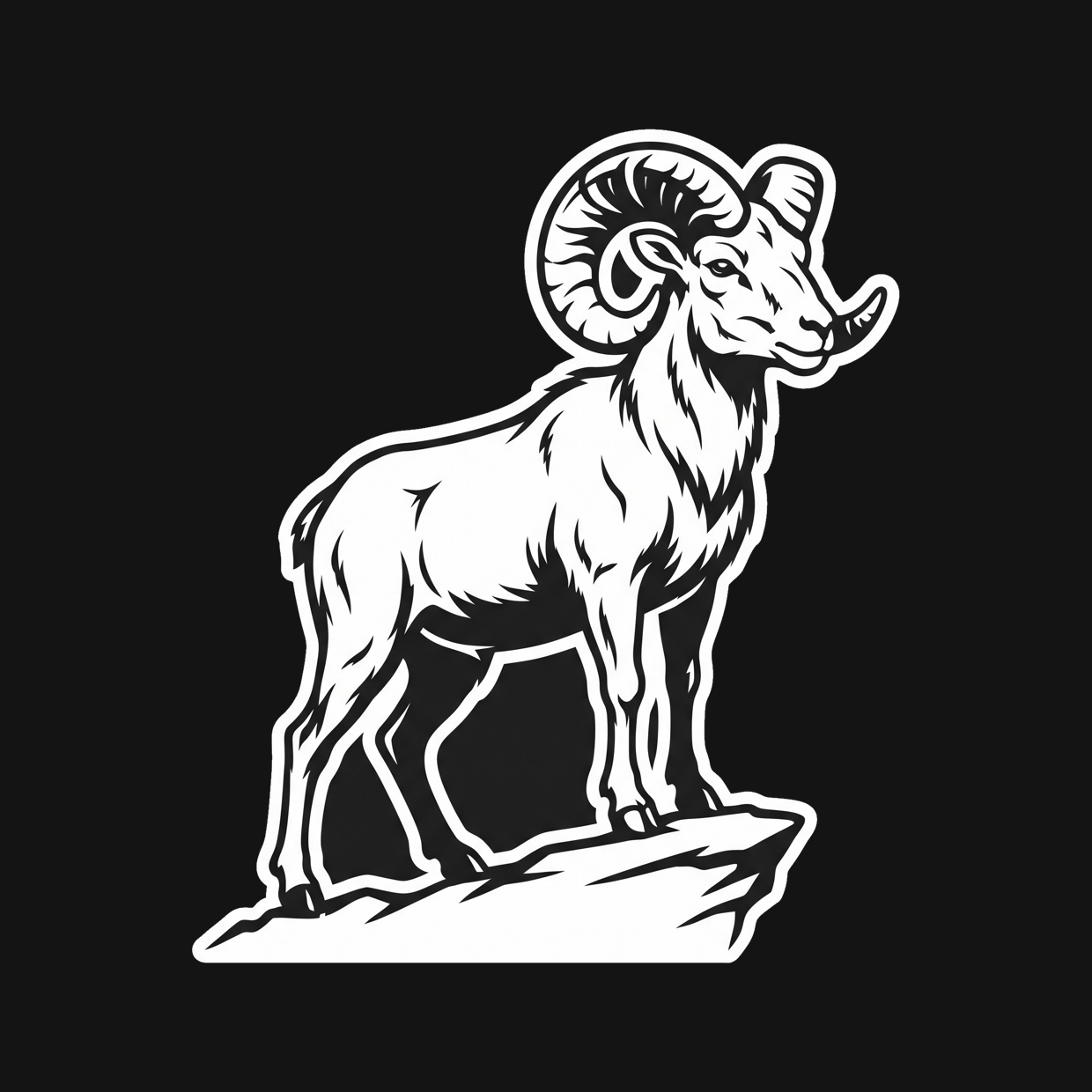 Mountain Ram Decal