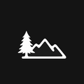 Mountain Range Decal — Stickatude white car-window decal