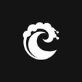 Ocean Wave Decal — Stickatude white car-window decal
