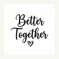 Better Together Champagne Flute Decals (Set of 2) artwork