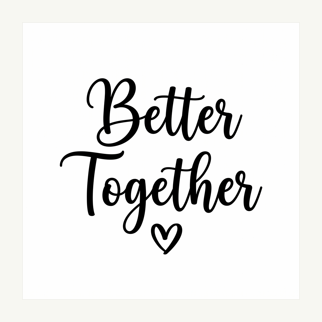 Better Together Champagne Flute Decals (Set of 2) artwork