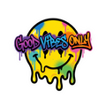 Good Vibes Only Window Sticker — Stickatude UV-printed window sticker