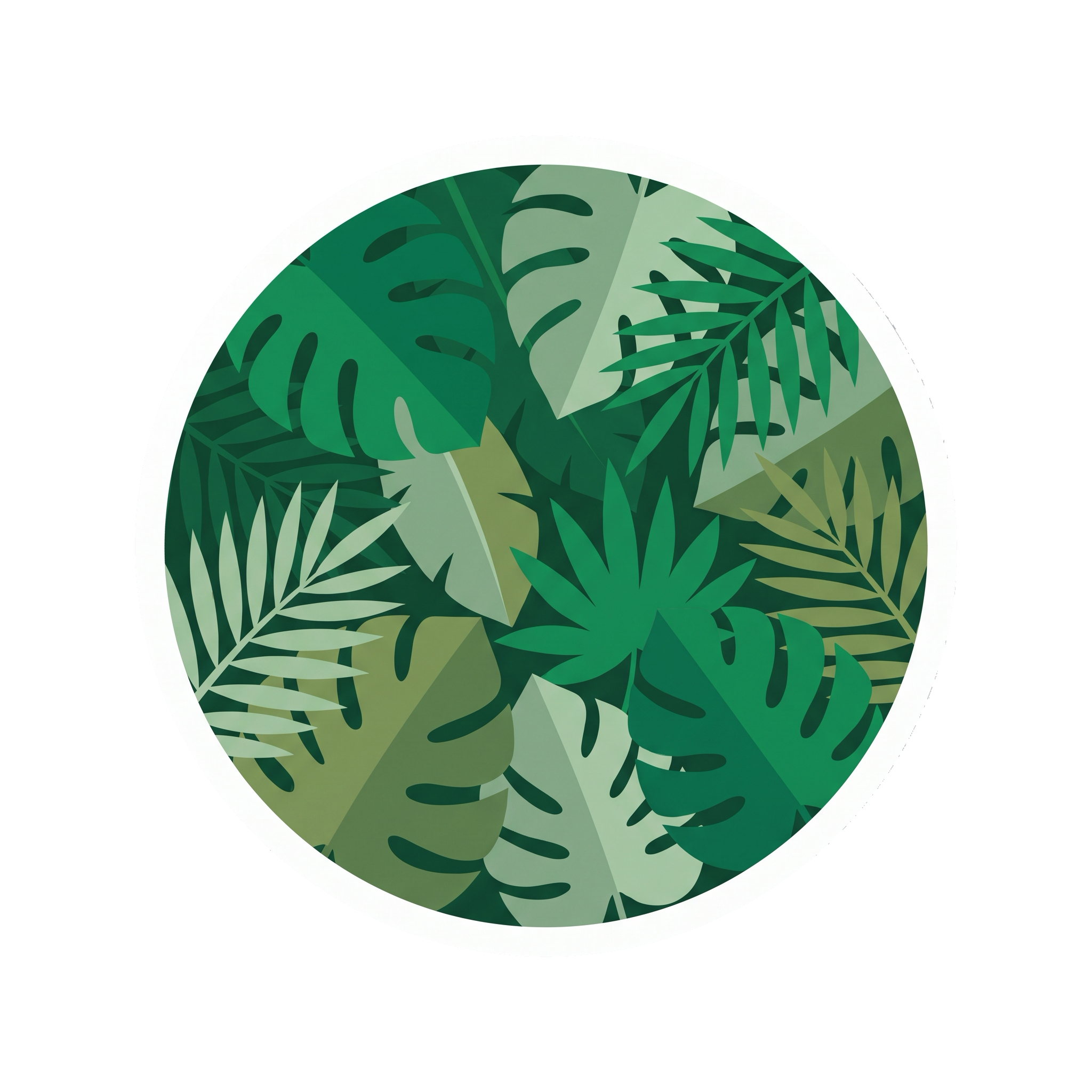Monstera Window Sticker — Stickatude UV-printed window sticker