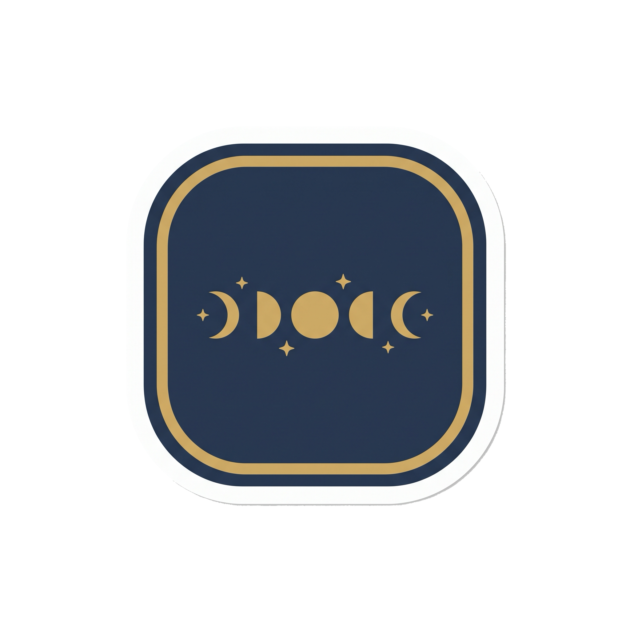 Moon Phases Window Sticker — Stickatude UV-printed window sticker
