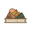 Wander More Window Sticker — Stickatude UV-printed window sticker