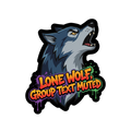 Lone Wolf Sticker — Stickatude UV-printed die-cut sticker